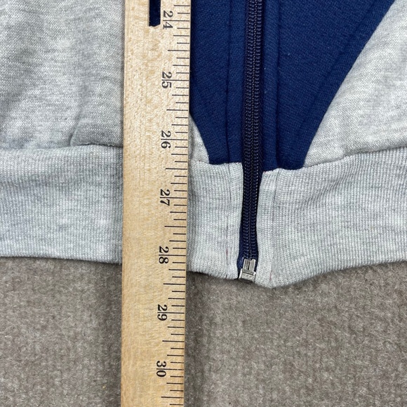 VINTAGE Adidas Jacket Mens 2XL XXL Grey Full Zip Fleece Performance 80s - Picture 13 of 16